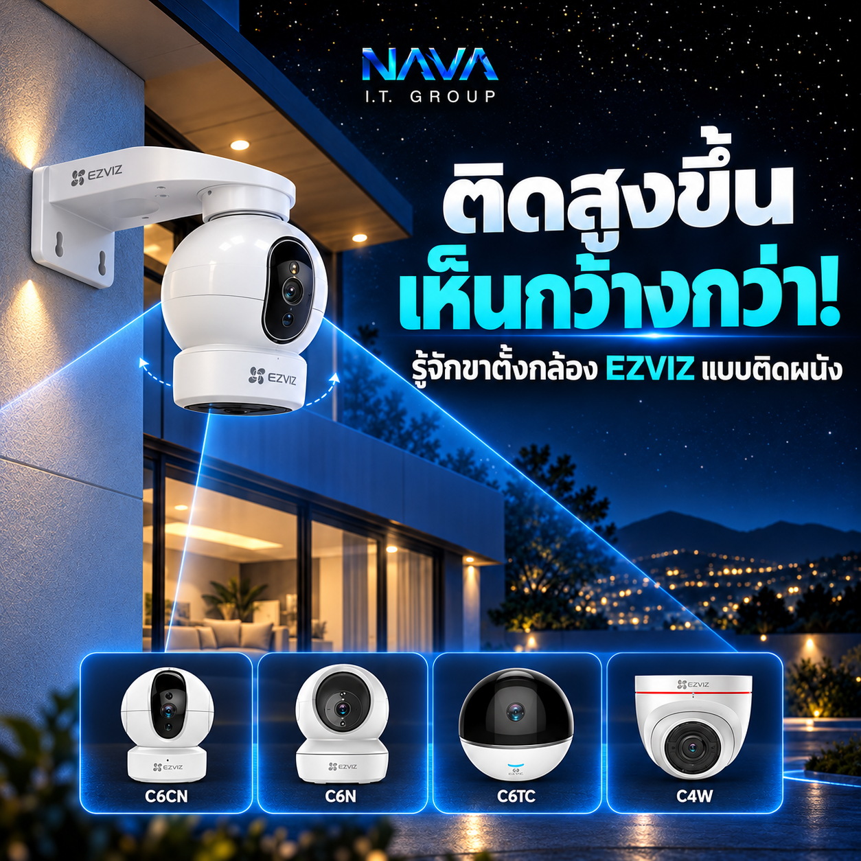 ติดสูงขึ้น เห็นกว้างกว่า! รู้จักขาตั้งกล้อง EZVIZ แบบติดผนัง 🧱📹👀
