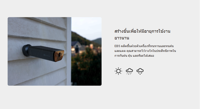 🌟 ยกระดับความปลอดภัยขั้นสุดด้วย EZVIZ EB5 กล้องวงจรปิด 4K พลังงานแสงอาทิตย์ ไร้สาย 100% ☀️