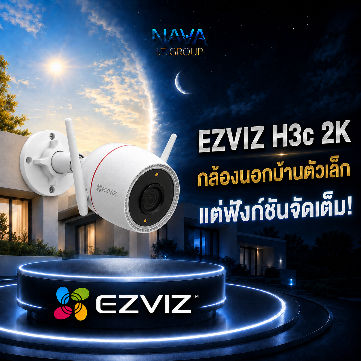 📷 EZVIZ H3c 2K กล้องนอกบ้านตัวเล็ก แต่ฟังก์ชันจัดเต็ม!