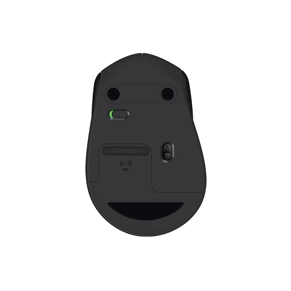 LOGITECH M331 เม้าส์ไร้สายไร้เสียง BLACK WIRELESS SILENT PLUS CORDLESS MOUSE