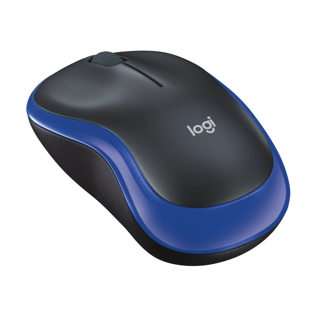 LOGITECH M185 สีน้ำเงิน Wireless Mouse เม้าส์ไร้สาย