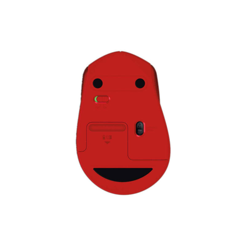 LOGITECH M331 เม้าส์ไร้สายไร้เสียง RED WIRELESS SILENT PLUS CORDLESS MOUSE