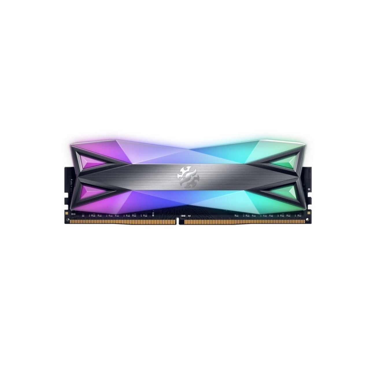 ADATA RAM PC (แรมพีซี) 16GB (8GBX2) DDR4/3200 XPG SPECTRIX D60G RGB LIFETIME WARRANTY
