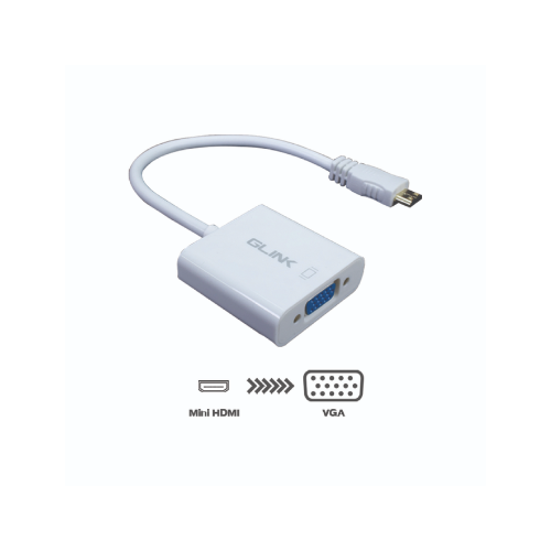 GLINK GL001 ตัวแปลง อะแดปเตอร์ Converter HDMI TO VGA & AUDIO