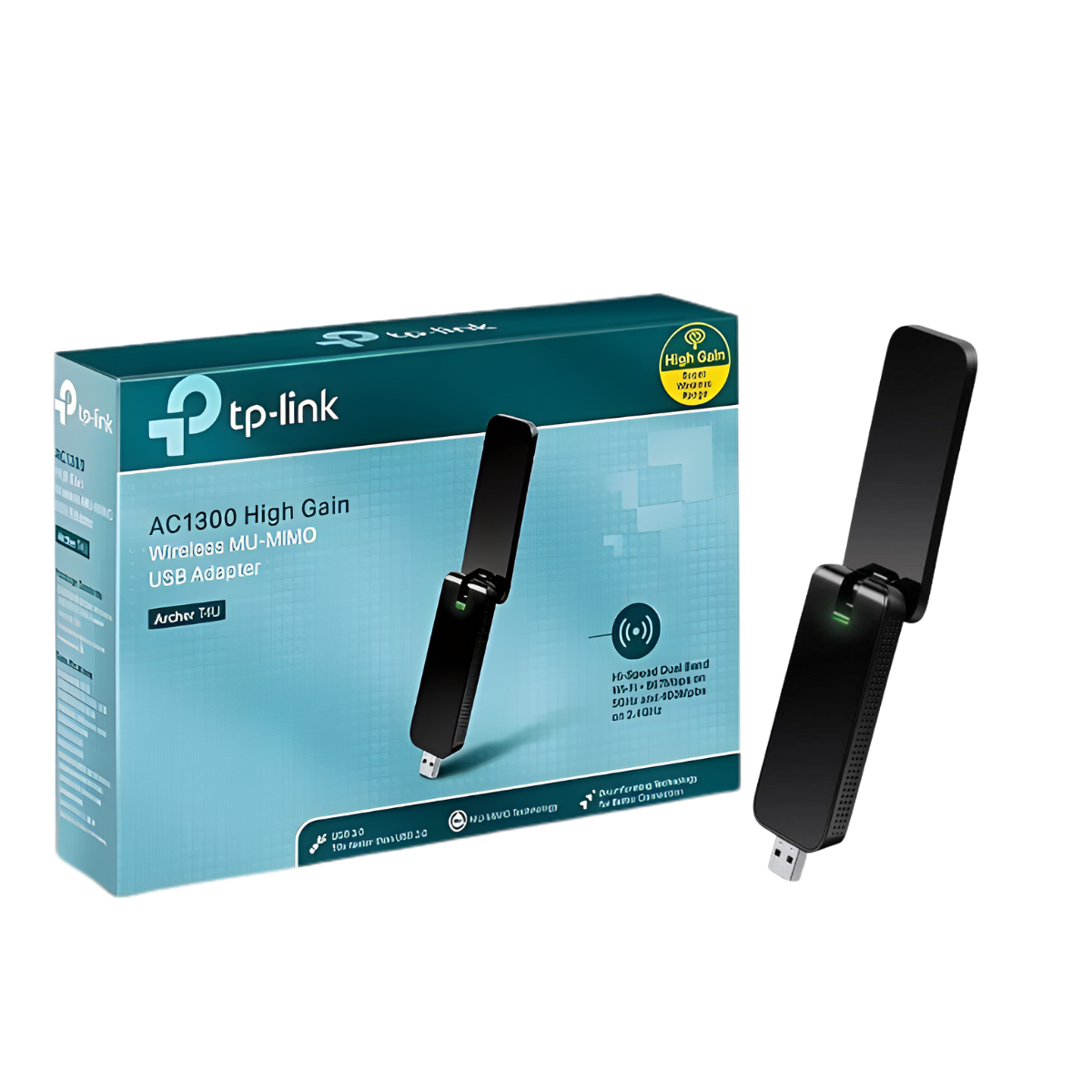 TP-LINK ARCHER T4U ยูเอสบีไวไฟ WIRELESS ADAPTER USB DUAL BAND AC1300