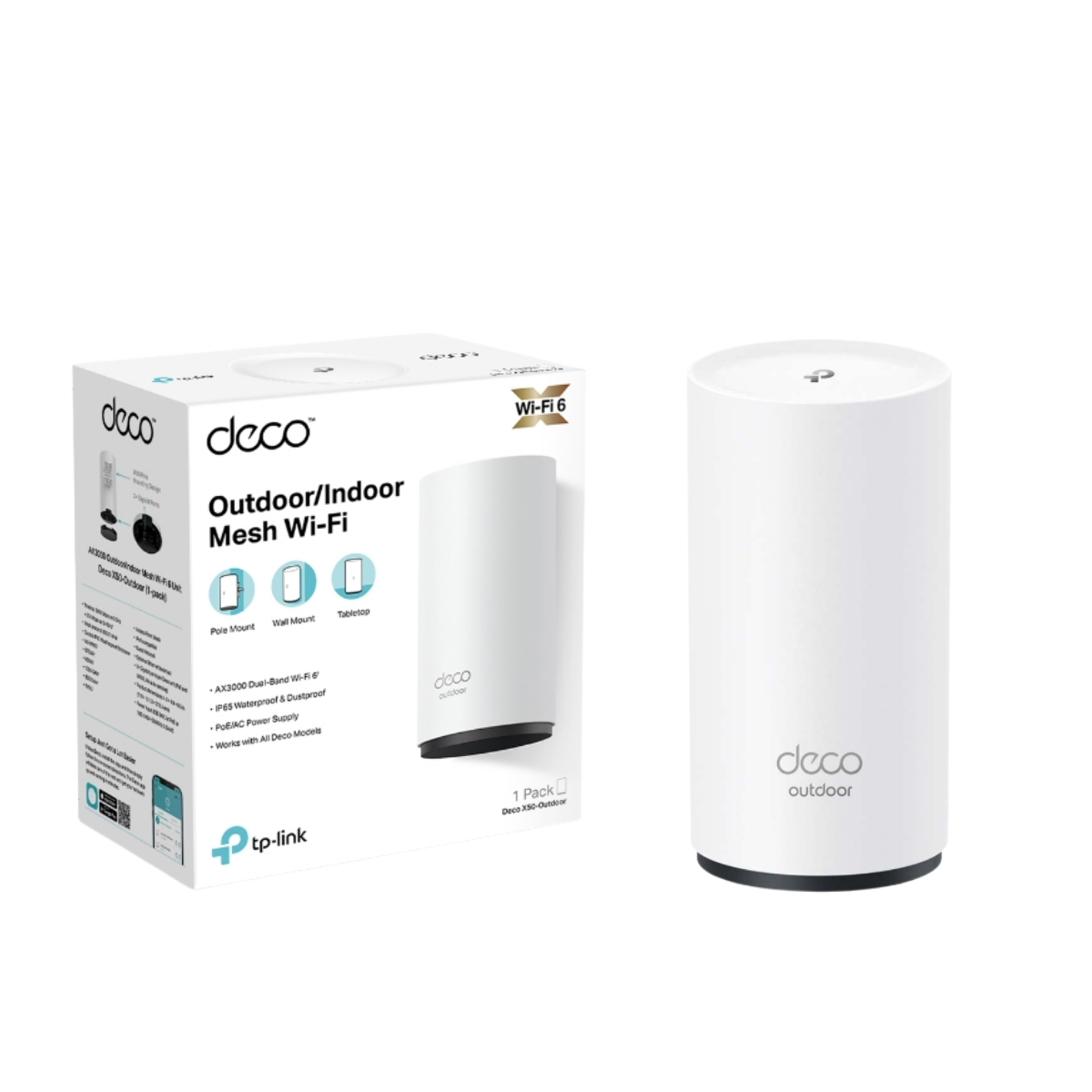 TP-LINK DECO X50-OUTDOOR AX3000 OUTDOOR/INDOOR MESH WI-FI 6 UNIT