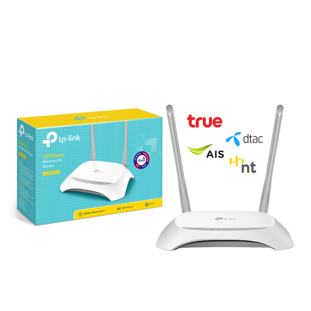 TP-LINK TL-WR840N ROUTER (ไม่ใช่เราเตอร์ใส่ซิม) N300