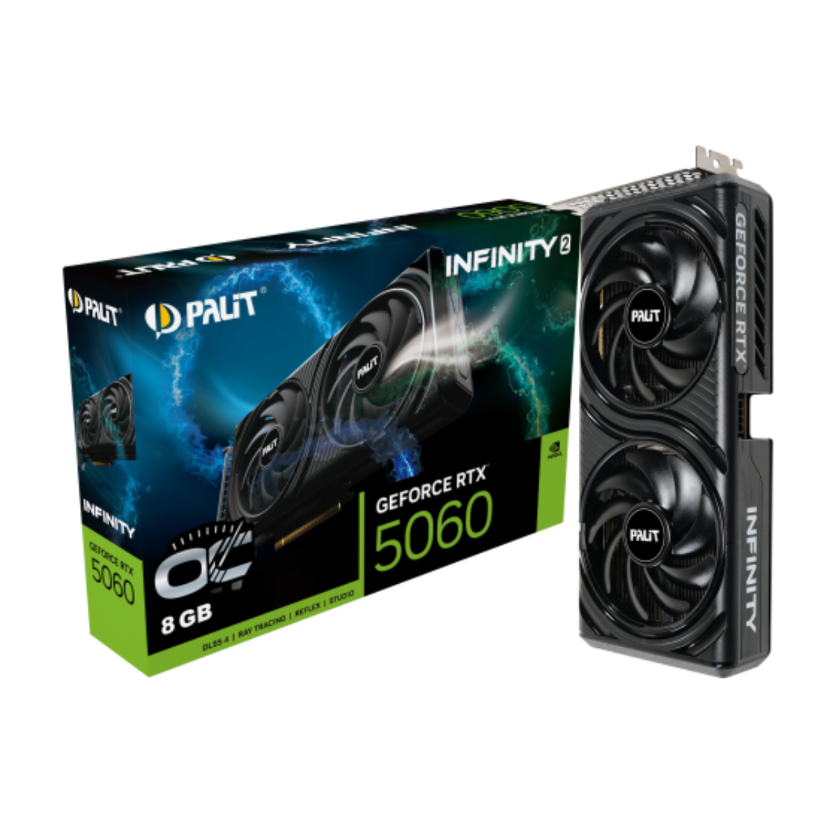 VGA การ์ดจอ PALIT RTX 5060 INFINITY 2 OC 8GB รับประกัน 3 ปี