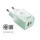 PISEN TP-C52 (GREEN) Type C และ USB A Fast Charger GaN30W Fast Charger Dual Ports รับประกัน 1 ปี
