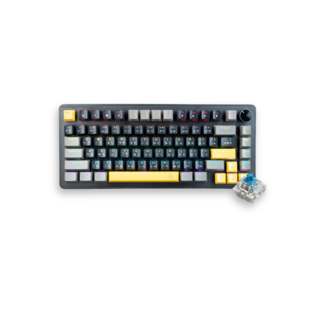 NUBWO X804 Mechanical MINI RGB SIZE 75% RGB ปรับโหมดไฟได้ 11 โหมด มี Macro software