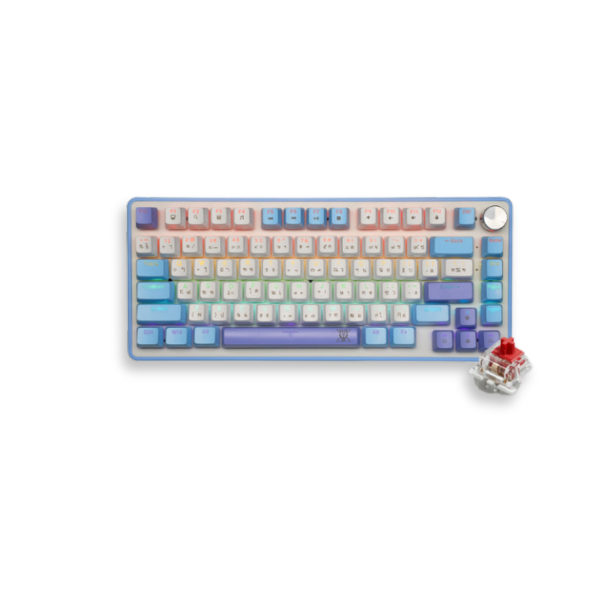 NUBWO X804 Mechanical MINI RGB SIZE 75% RGB ปรับโหมดไฟได้ 11 โหมด มี Macro software