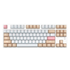 AJAZZ AK871 WHITE TEA BLUE SWITCH TKL 80% 87Key Mechanical Keyboard