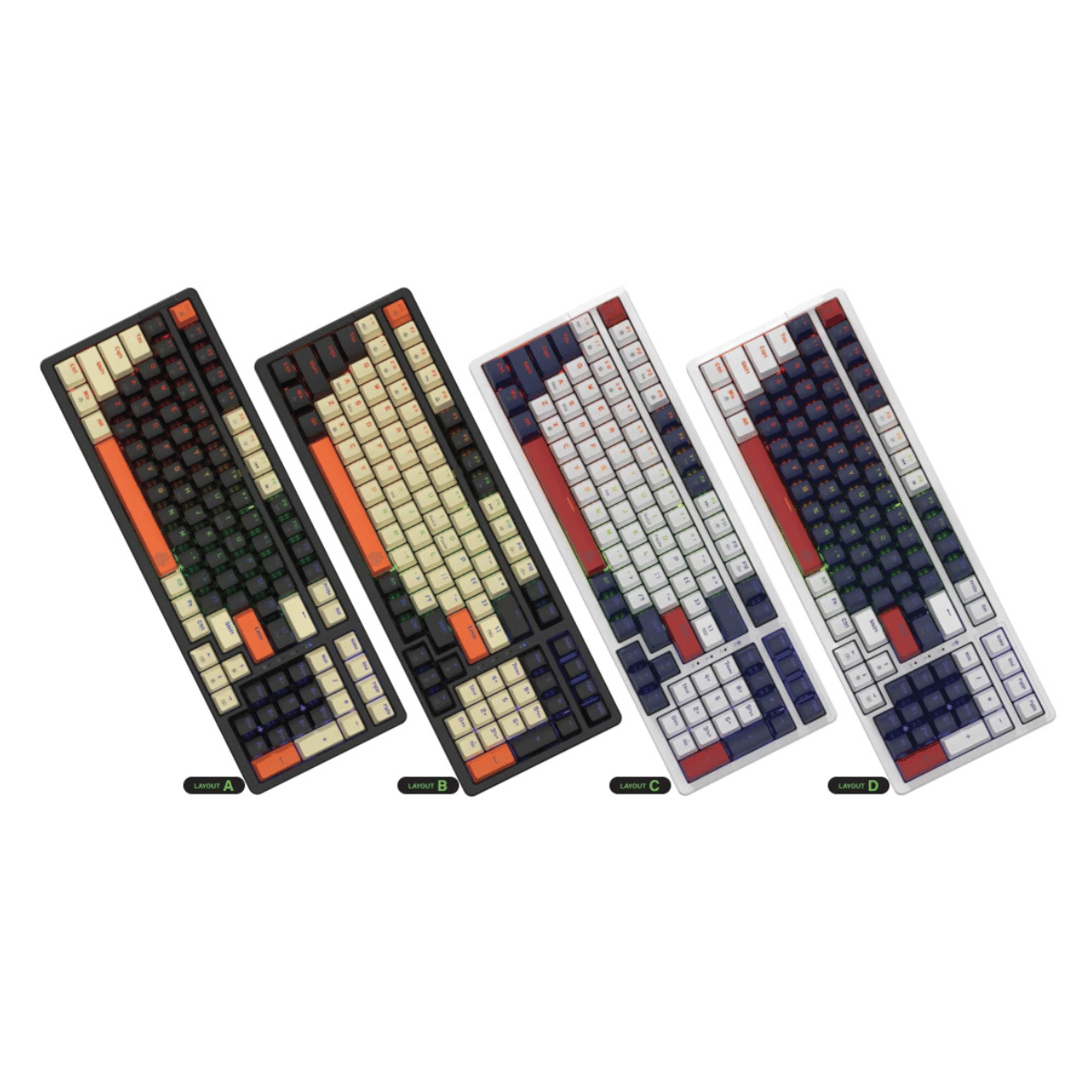 EGA TYPE CMK1 LAYOUT B BLUE SWITCH CUSTOM MECHANICAL GAMING KEYBOARD รับประกัน 2ปี