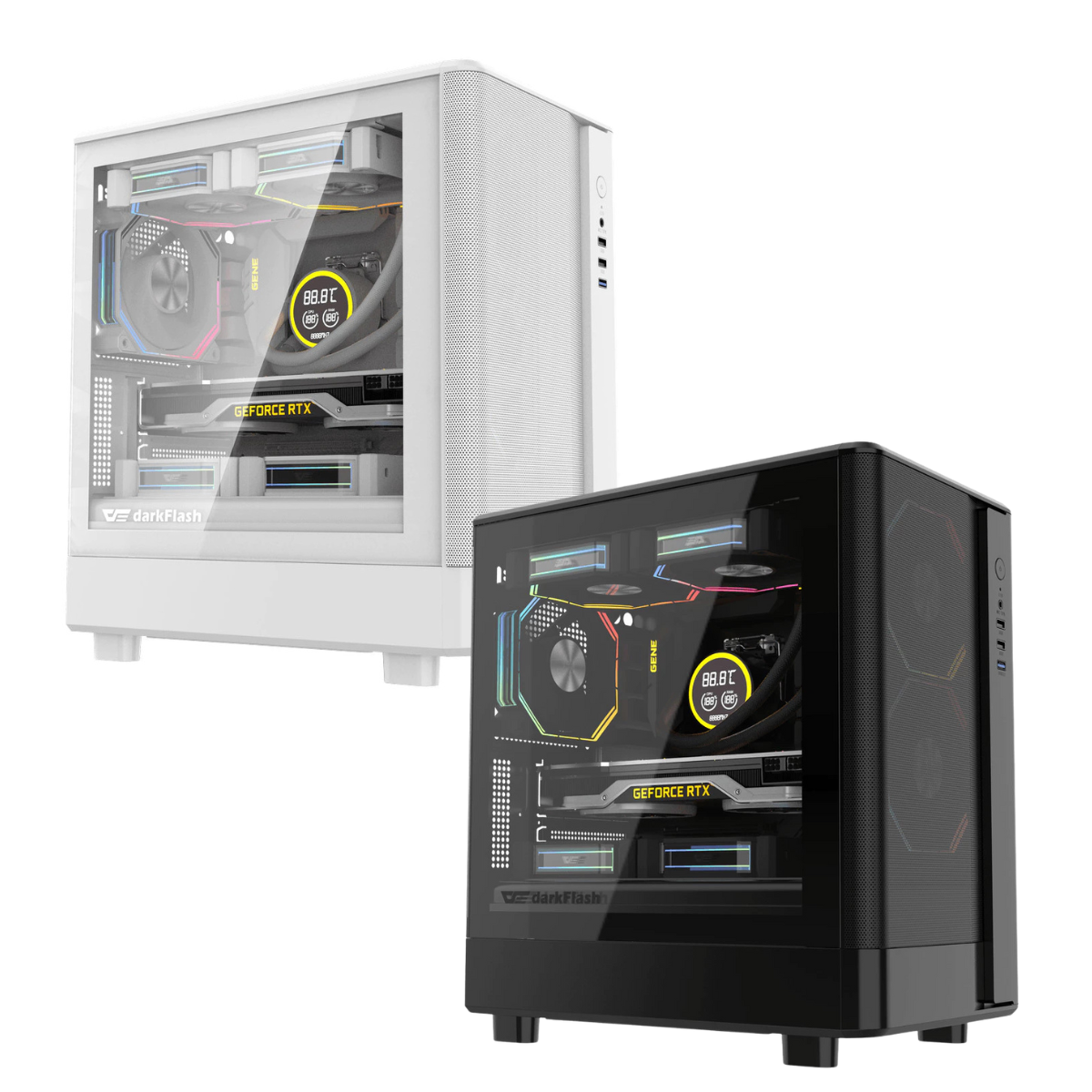 DARKFLASH CASE เคส DB330M MESH LUXURY M-ATX PC