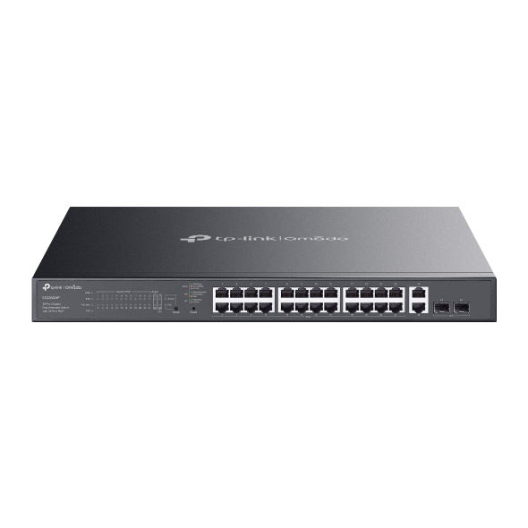 TP-LINK ES228GMP Managed Switch  Omada 28-Port Gigabit with 24-Port PoE+ รับประกันตลอดการใช้งาน