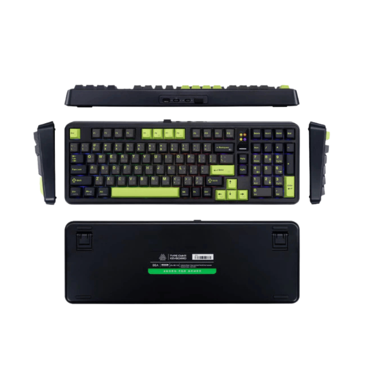 EGA TYPE CMK11 Black Saiko clicky Switch คีย์บอร์ดเกมมิ่งไร้สาย Wireless /Cable/Bluetooth