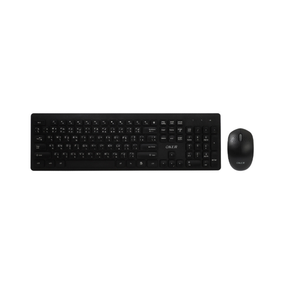 OKER K9300 ชุดคีย์บอร์ดเม้าส์ไร้สาย เมาส์ไร้สาย 2.4GHZ WIRELESS COMBO Mouse Keyboard