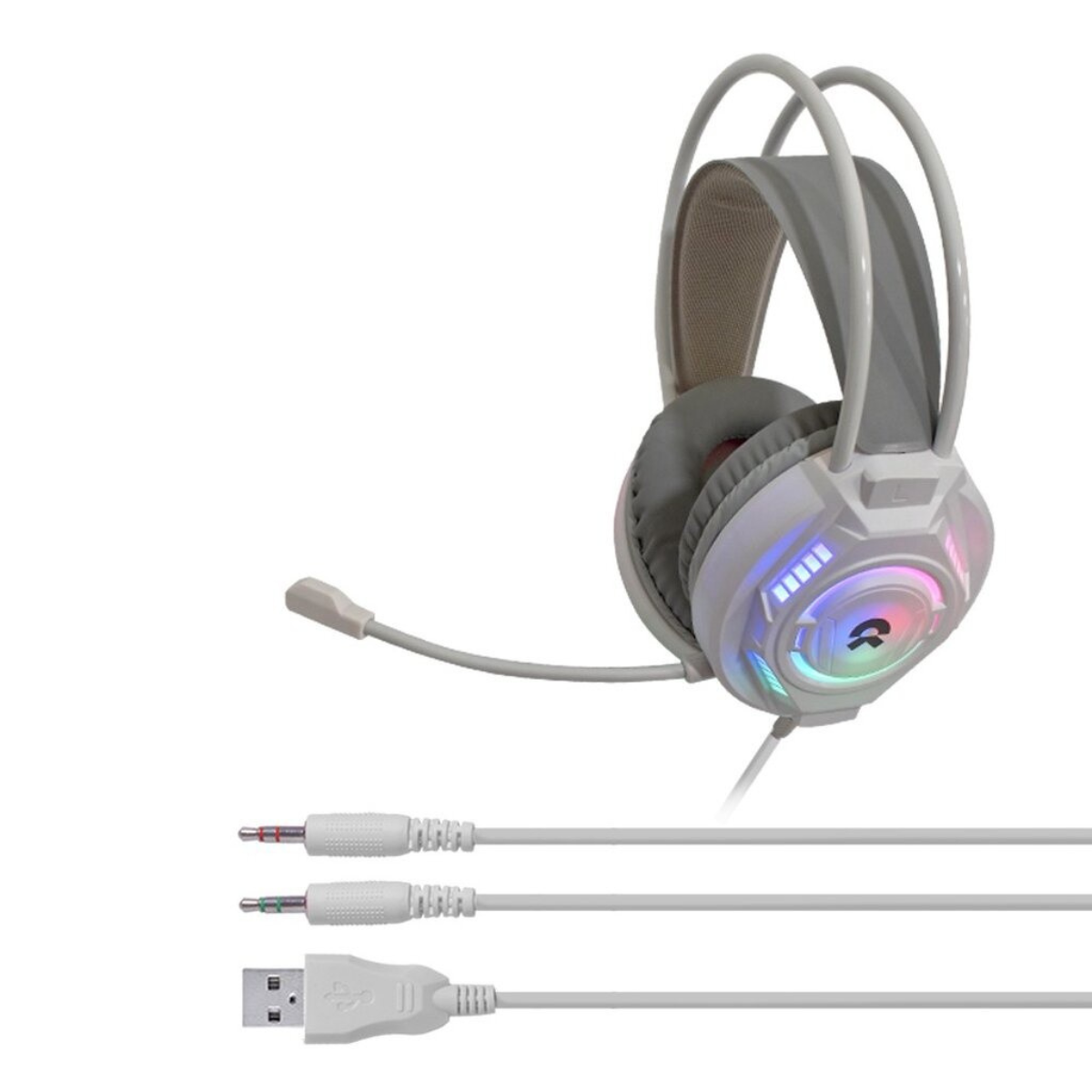 OKER G225 WHITE GAMING HEADSET 3.5+USB PRO GAMING HEADSET รับประกัน 1ปี