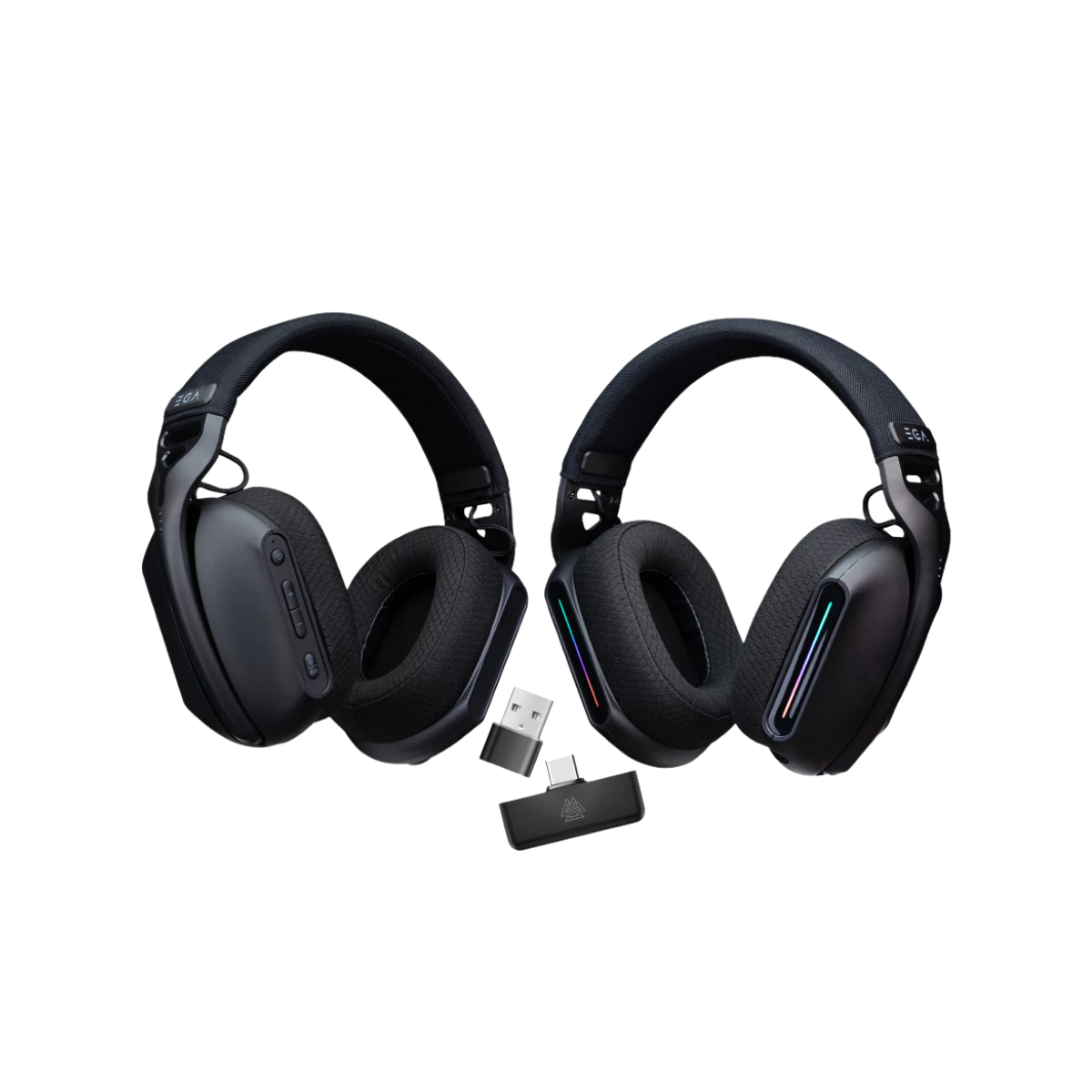 EGA TYPE H16 GAMING HEADSET หูฟังเกมมิ่งไร้สาย BT, WIRELESS, AUX 3.5 มีไฟ RGB