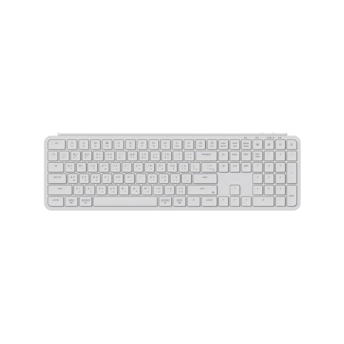 KEYCHRON B6 PRO ULTRA SLIM WIRELESS KEYBOARD 100% FULL SIZED คีย์บอร์ดไร้สาย บางพิเศษ คีย์ TH/EN