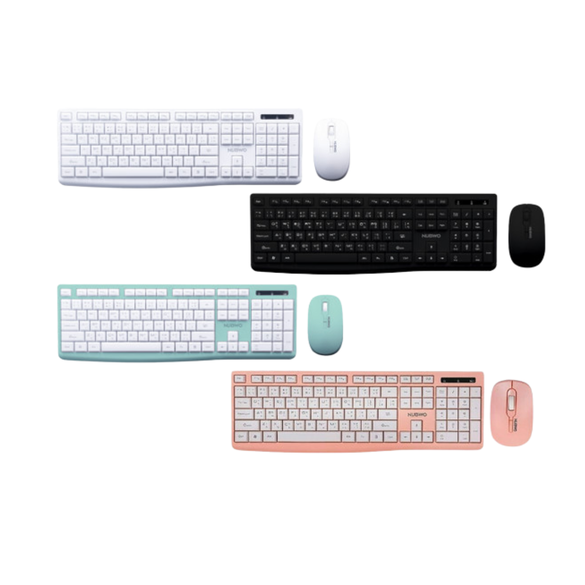 NUBWO NKM-625 WIRELESS KEYBOARD & MOUSE COMBO SET คีย์บอร์ดและเมาส์ไร้สาย