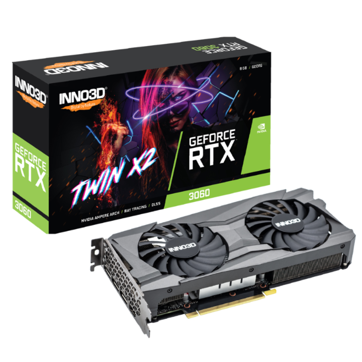 INNO3D RTX 3060 TWIN X2 8GB GDDR6 รับประกัน 3 ปี