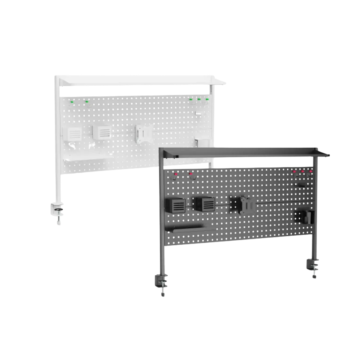 ERGONOZ ชั้นวางของติดโต๊ะ PANEL02 PEGBOARD DIY ขนาด 120 และ 140 cm. รับประกัน 1 ปี