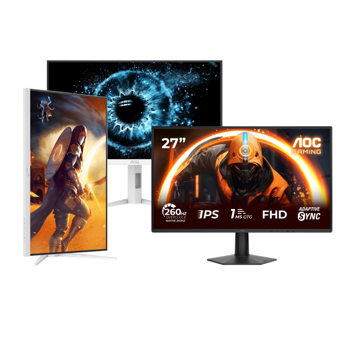 AOC GAMING MONITOR (เกมมิ่งมอนิเตอร์) Q27G4SL/WS - Q27G4/WS - 27G50Z 27" IPS ประกัน 3 ปี