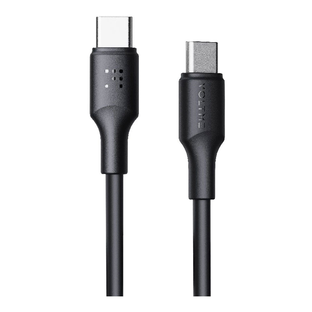VOLTME CHARGING CABLE (สายชาร์จ) POWERLINK EDC 100W USB-C 1.2M C2278 Black รับประกัน 2 ปี