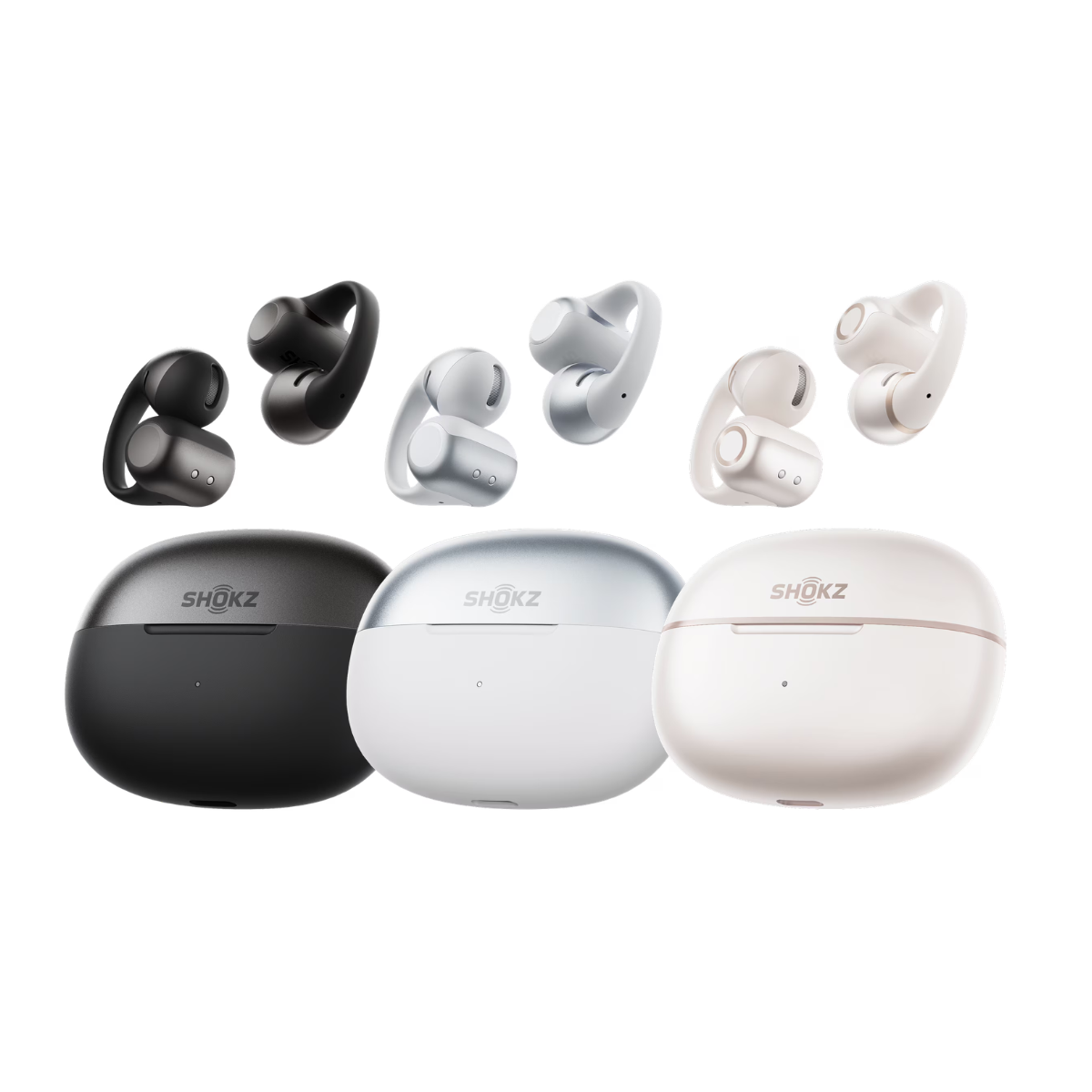 Shokz OpenDots 2 E320 หูฟังไร้สาย Clip-On พร้อมระบบเสียง Dolby Audio รับประกัน 2 ปี