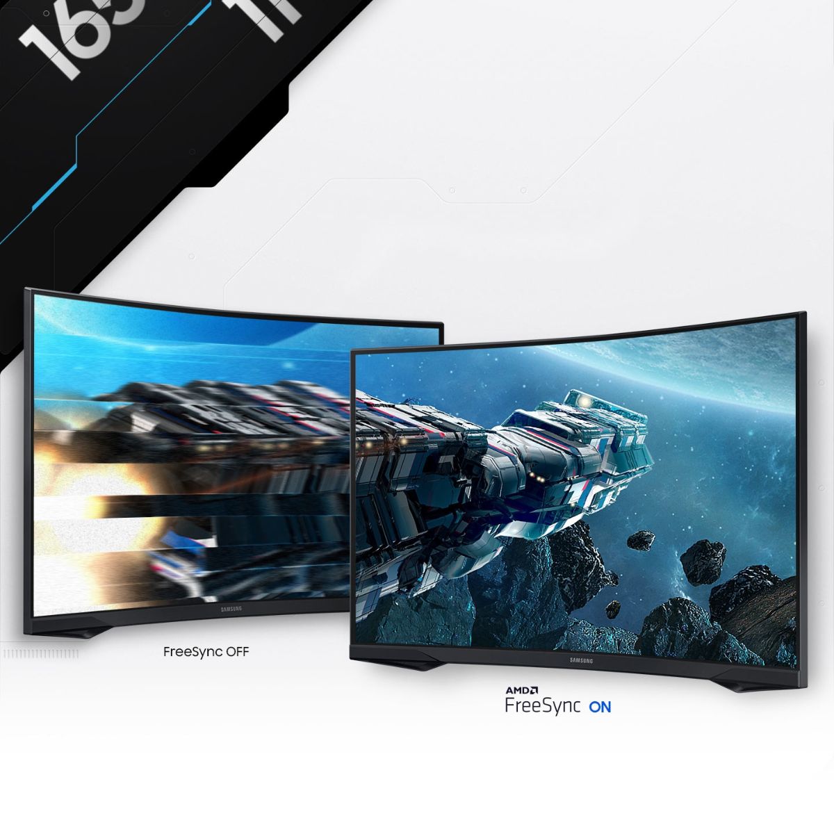 SAMSUNG Gaming Monitor (จอมอนิเตอร์เกมมิ่ง) Odyssey G5 G552C QHD 165Hz LS27CG552EEXXT ประกัน 3 ปี