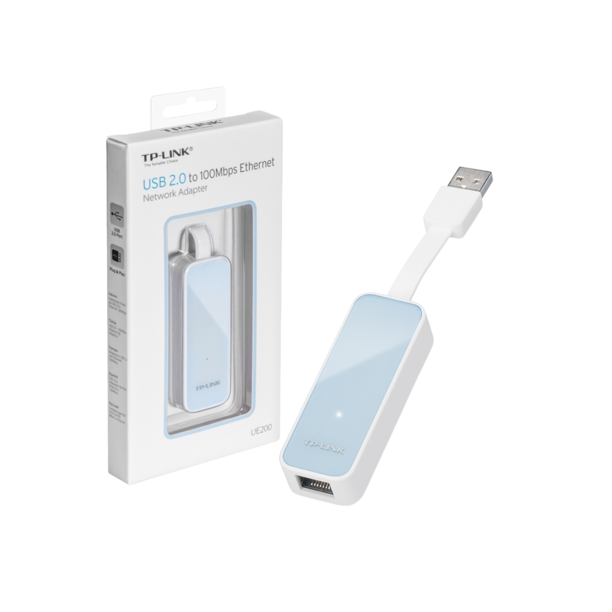 TP-LINK UE200 (ยูเอสบีแลน) ADAPTER USB 2.0 FAST PORT WARRANTY 2 ปี