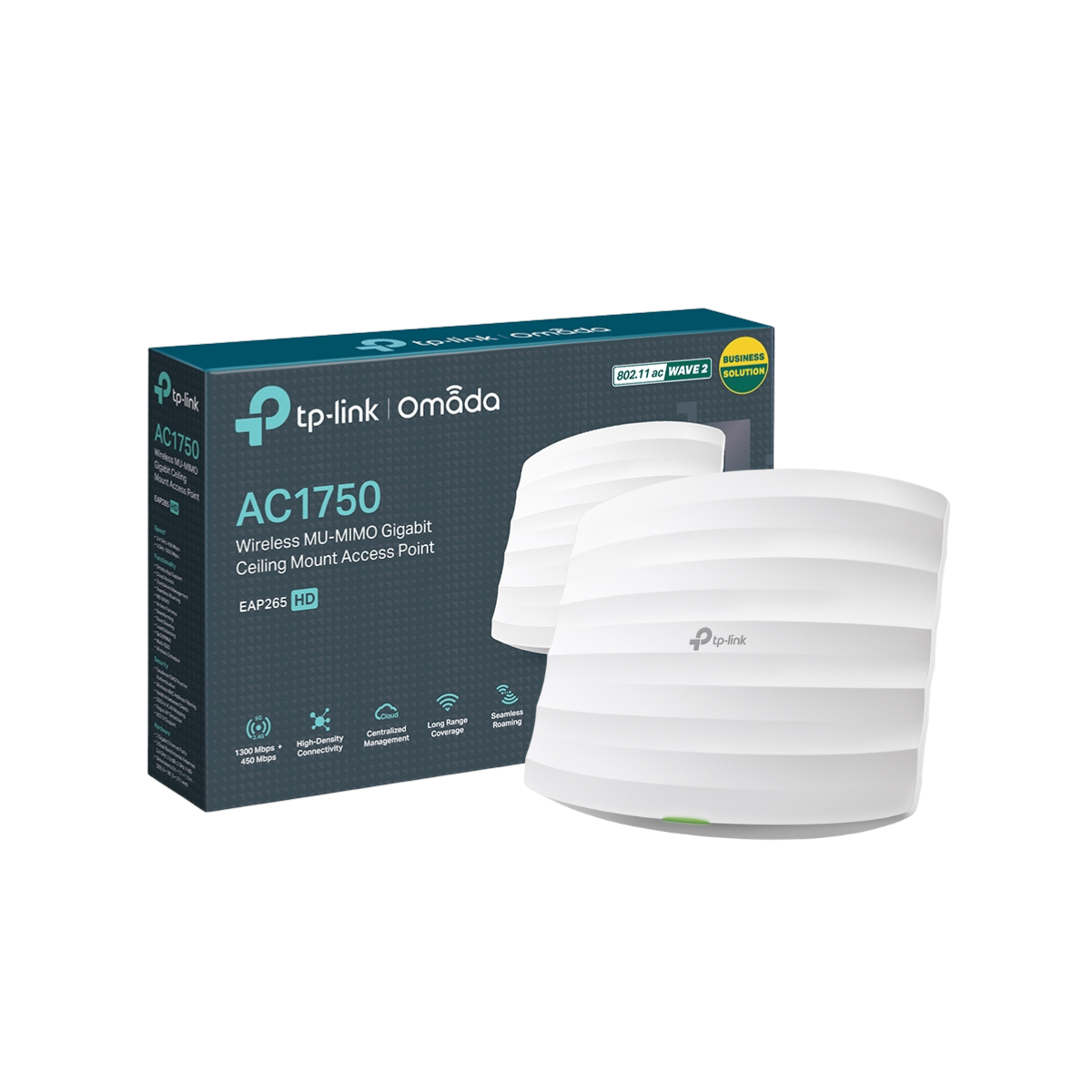 TP-LINK EAP265 AC1750 WIRELESS  ACCESS POINTกระจายสัญญาณ Wi-Fi ความเร็วสูง รองรับผู้ใช้งานหนาแน่นสูง