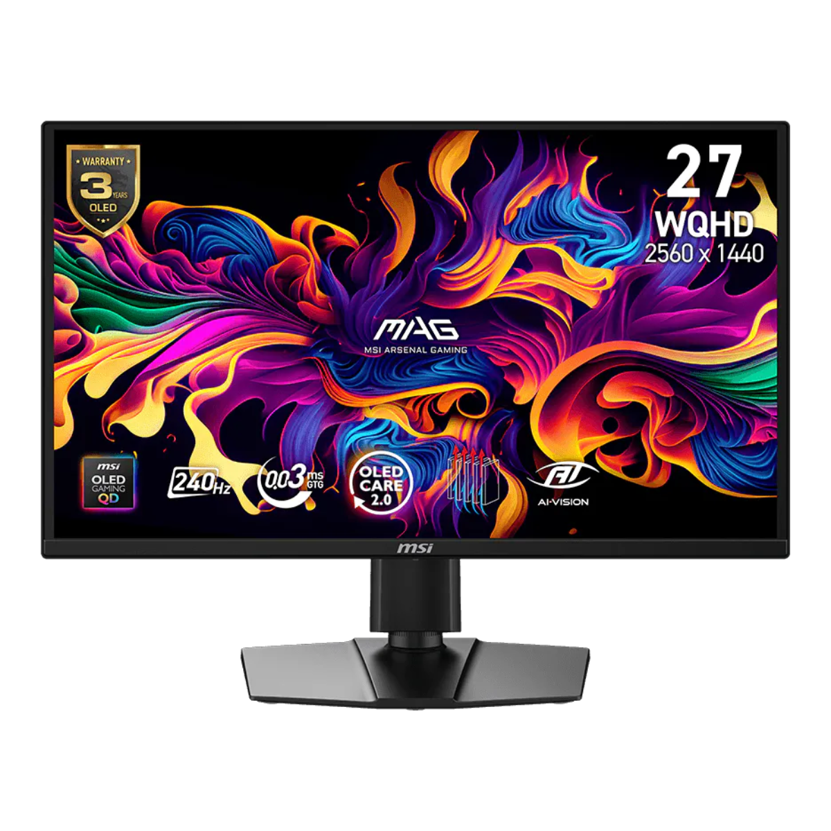 MSI Gaming Monitor MAG MSI MAG 272QP QD-OLED X24 27" 240Hz รับประกัน 3 ปี