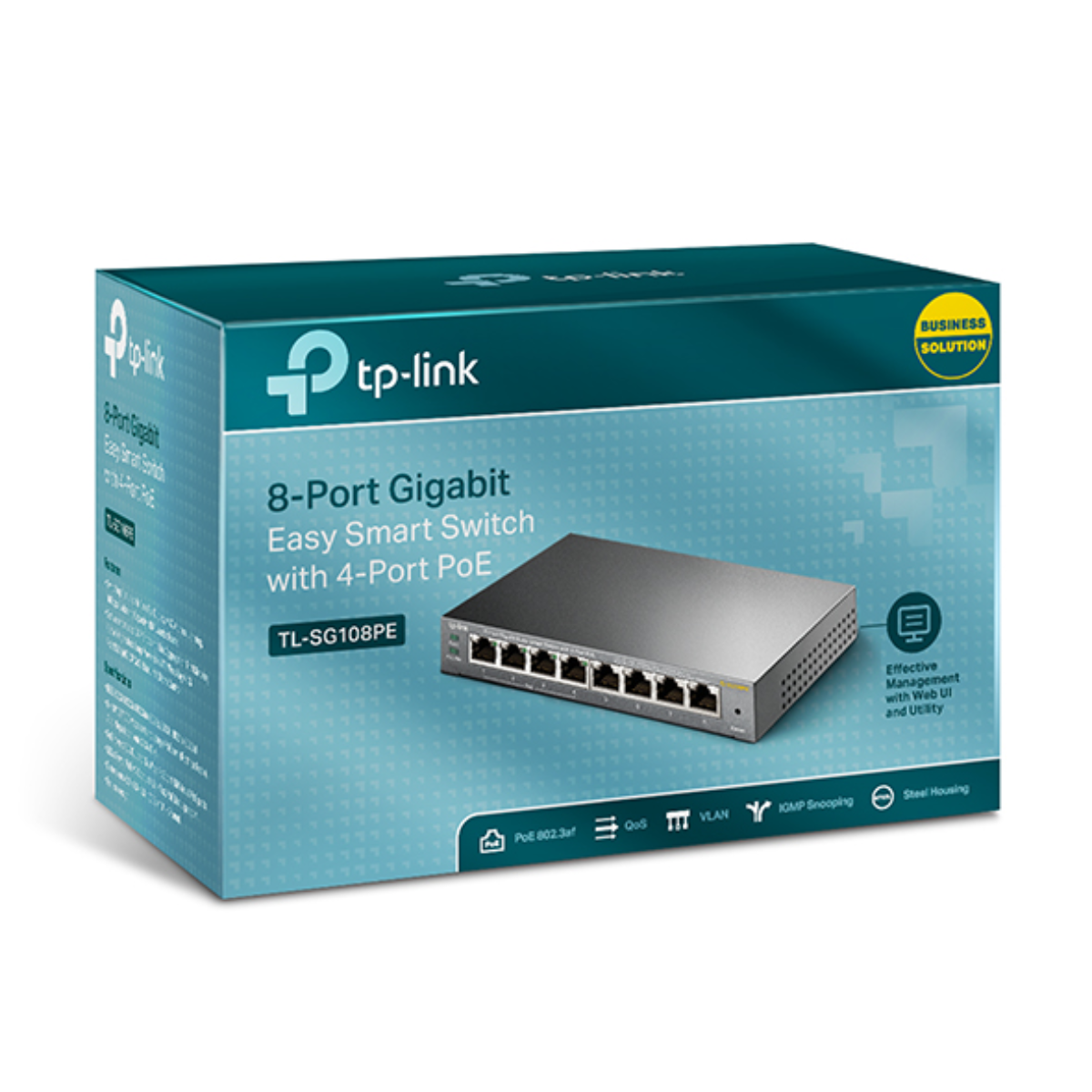 TP-Link TL-SG108PE สวิตช์ 8 พอร์ต Gigabit พร้อม PoE 4 พอร์ต  เสถียร ไม่ต้องเดินสายไฟแยก