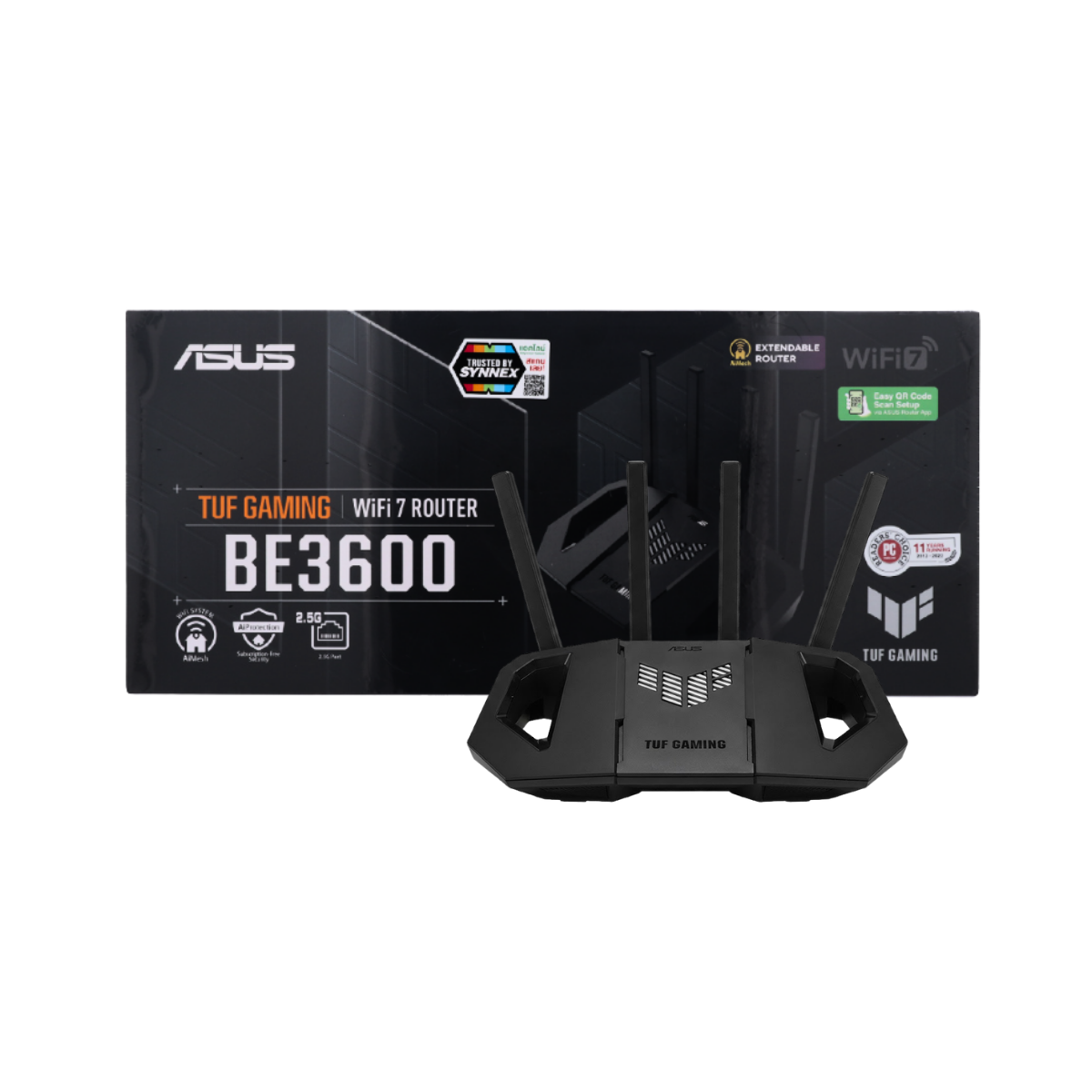 ASUS TUF GAMING Series BE9400 | BE6500 | BE3600 เราเตอร์เกมมิ่ง เล่นเกมลื่น เร็ว แรง WiFi 7 Extendable