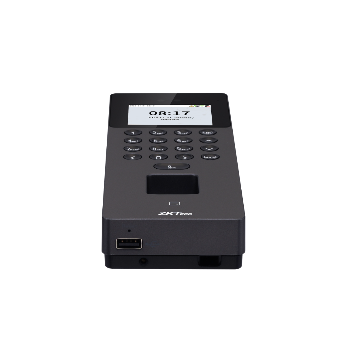 ZKTeco SenseFace 4A / 3A / 2A เชื่อมต่อ USB Type-A เครื่องสแกนใบหน้า สแกนลายนิ้วมือ บันทึกเวลาเข้า-ออก