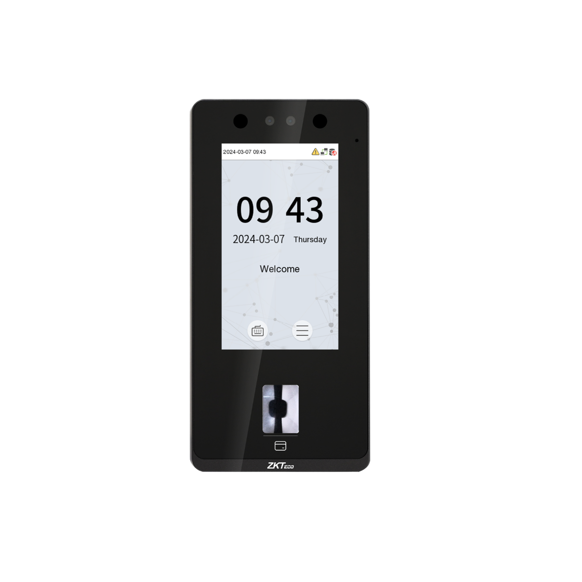 ZKTeco SenseFace 4A / 3A / 2A เชื่อมต่อ USB Type-A เครื่องสแกนใบหน้า สแกนลายนิ้วมือ บันทึกเวลาเข้า-ออก