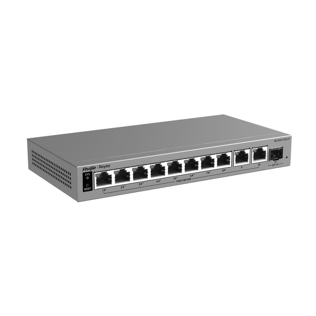 Ruijie RG-ES211GS-P สวิตซ์ PoE ความเร็วระดับกิกะบิต เหมาะกับระบบ CCTV, IP Camera จัดการง่ายผ่านคลาวด์