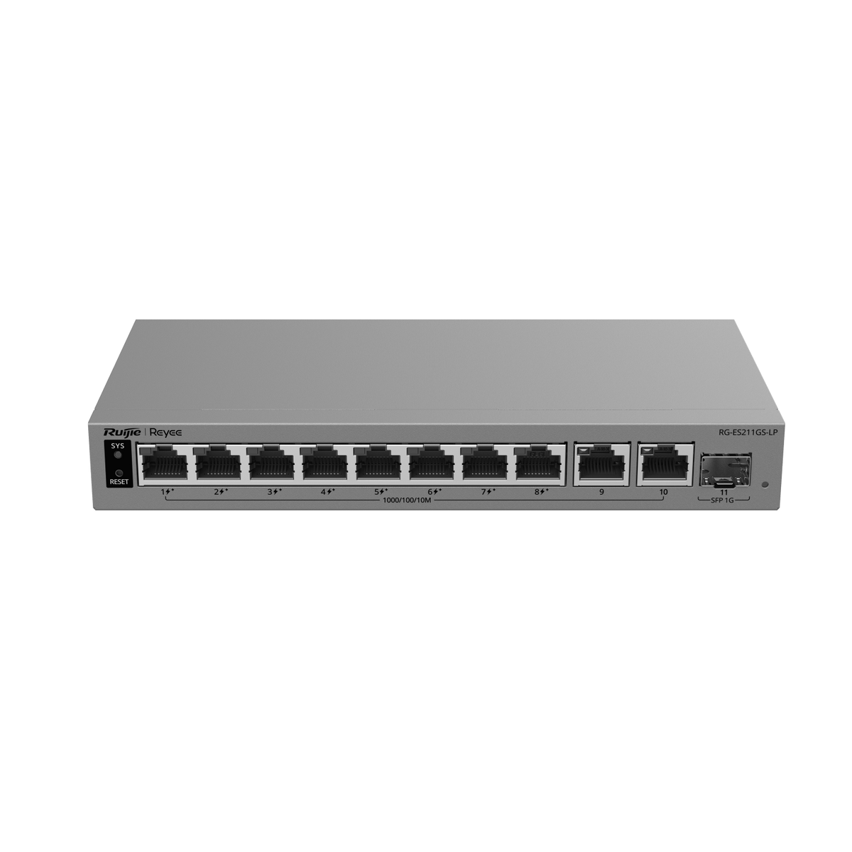 Ruijie RG-ES211GS-P สวิตซ์ PoE ความเร็วระดับกิกะบิต เหมาะกับระบบ CCTV, IP Camera จัดการง่ายผ่านคลาวด์
