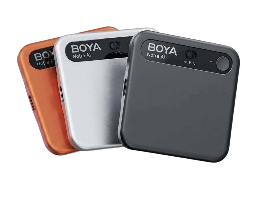 BOYA Notra AI Voice Recorder เครื่องบันทึกเสียงอัจฉริยะ ถอดข้อความอัตโนมัติ 140+ ภาษา ประกัน 2 ปี