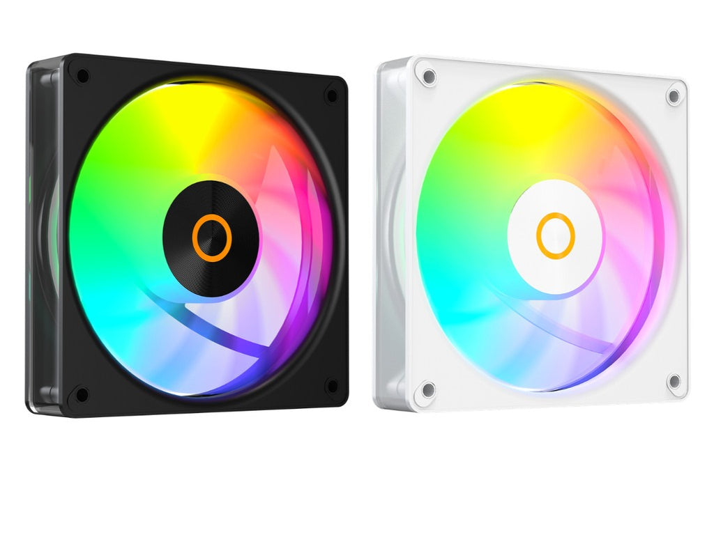 OCYPUS CPU AIR COOLER (พัดลมซีพียู) Gamma F12 Elite ARGB 3 IN 1 Black/White ประกัน 2 ปี