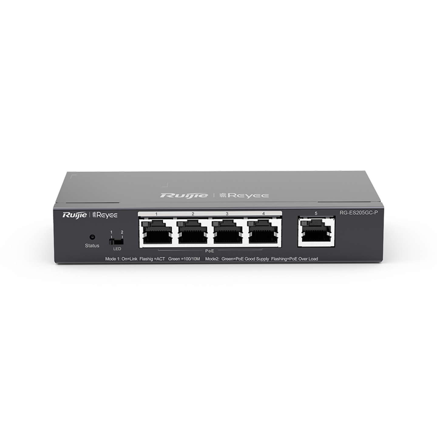 Ruijie Reyee RG-ES205GC-P 5-Port Gigabit Smart Cloud Mananged 4 Port POE 54W รับประกันศูนย์ไทย 3 ปี