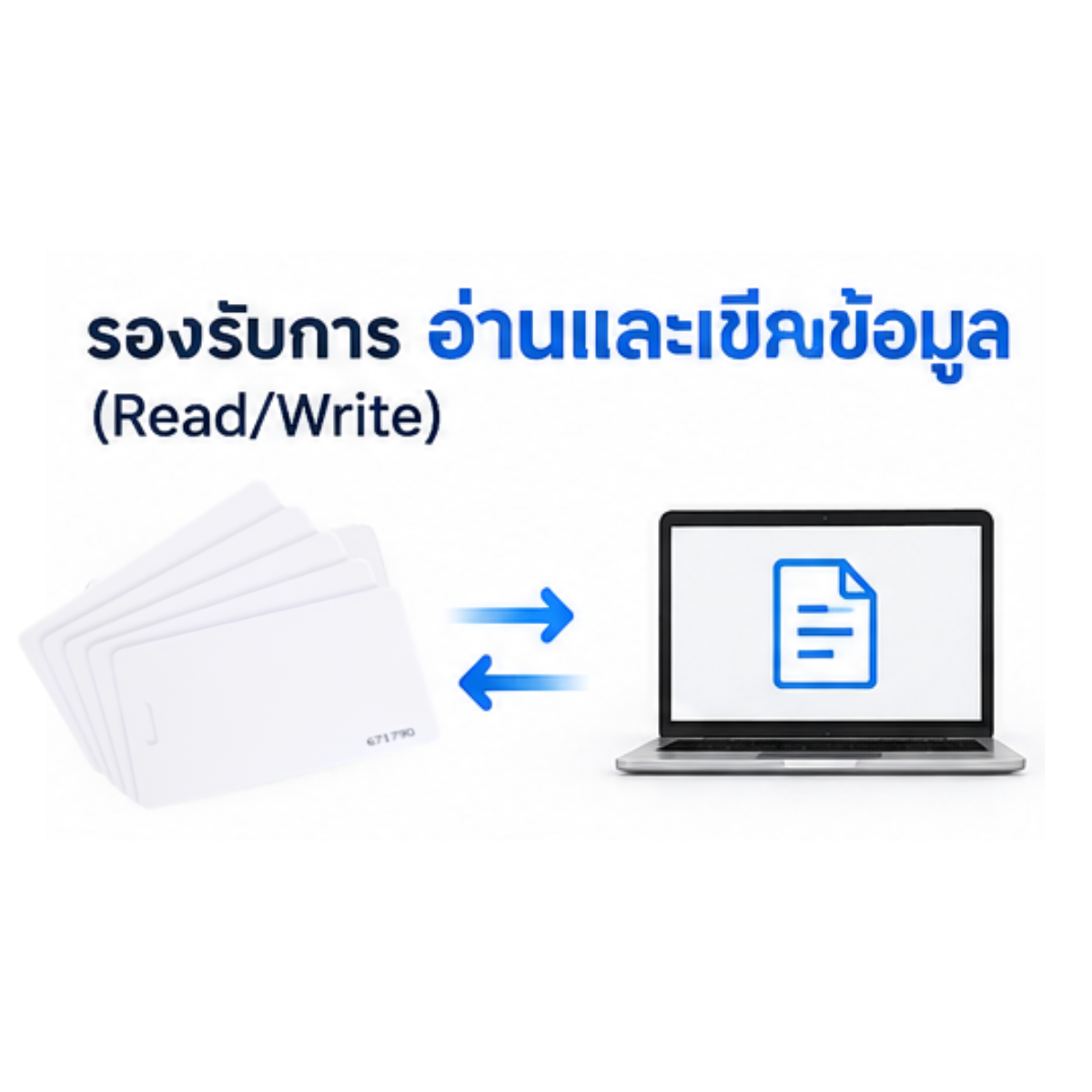 ZKTeco MF Thin Card S70 บัตรคีย์การ์ดควบคุมการเข้า - ออก ขนาดและความหนาเท่าบัตร ATM พกพาง่าย
