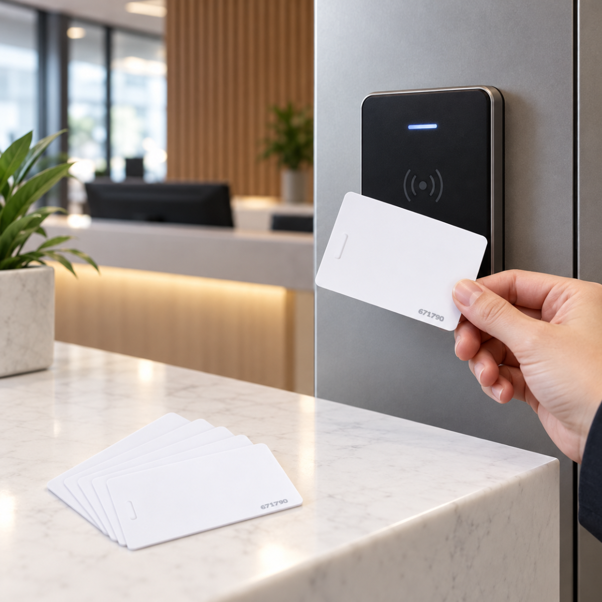 ZKTeco MF Thin Card S70 บัตรคีย์การ์ดควบคุมการเข้า - ออก ขนาดและความหนาเท่าบัตร ATM พกพาง่าย