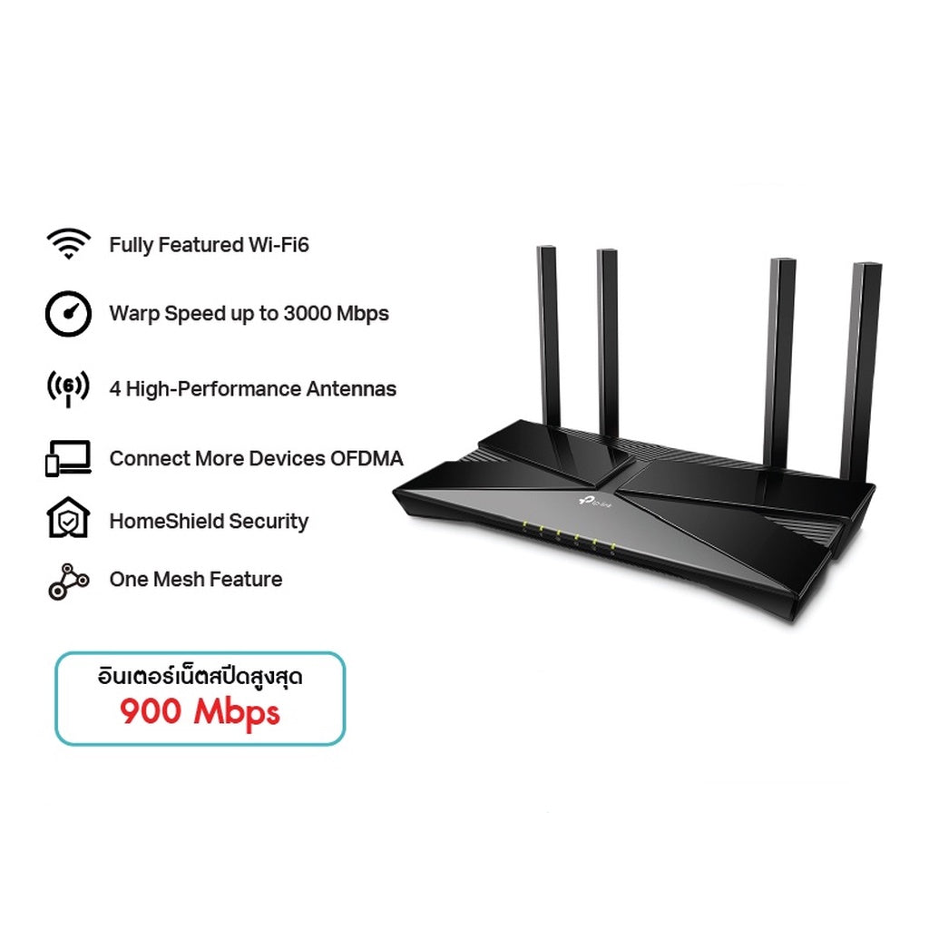 TP-LINK ARCHER AX53 NEW AX3000 DUAL BAND GIGABIT WI-FI 6 ROUTER