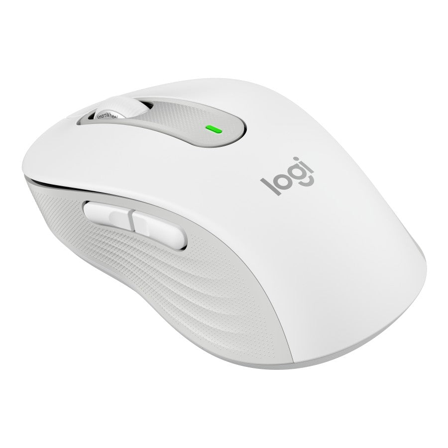 LOGITECH M650 สีขาว SIGNATURE WIRELESS MOUSE เม้าส์ไร้สายเสียงคลิกเบา