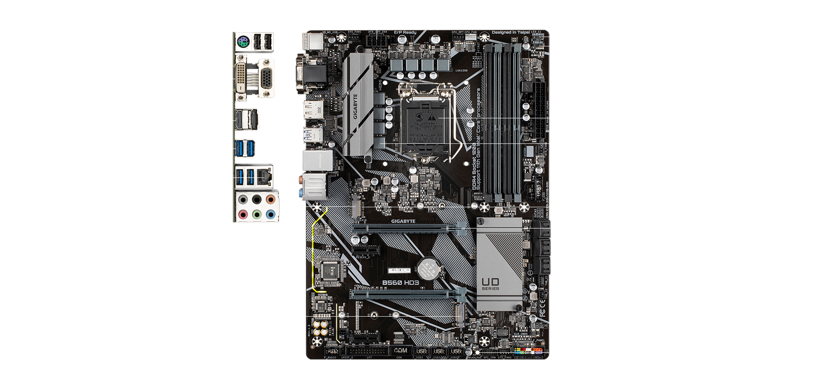 GIGABYTE B560 HD3 MAINBOARD (เมนบอร์ด) 1200 (REV.1.0)