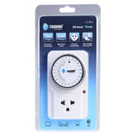 ปลั๊กไฟ Toshino รุ่น TS-MT3  ตั้งเวลาได้ มีระบบป้องกันไฟเกิน ตัดไฟอัตโนมัติ รับไฟสูงสุด 3600W 15A ขาปลั๊กถอดออกได้