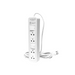 ANITECH H654 รางปลั๊กไฟ 4 ช่อง 2 สวิทช์ สายไฟยาว 5 เมตร วัสดุไม่ลามไฟ